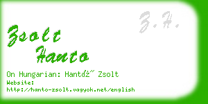 zsolt hanto business card